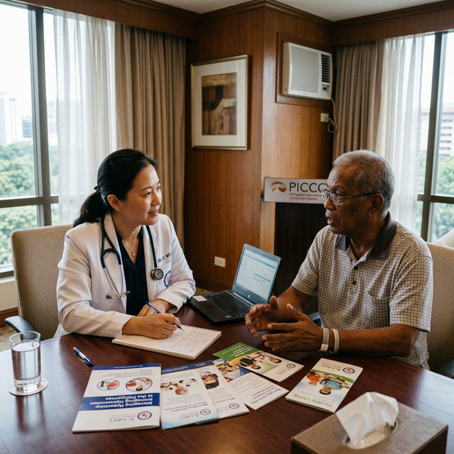 One-on-one patient consultation